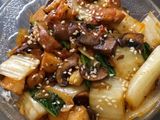 Tumis sawi kimchi ayam jamur - kekorea-an part 1 😁