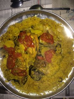 صورة لوصفة مقلوبه فراخ