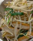 韭菜豆干炒豆芽