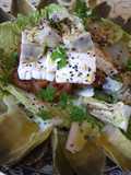Ensalada de alcachofas marinadas en lima
