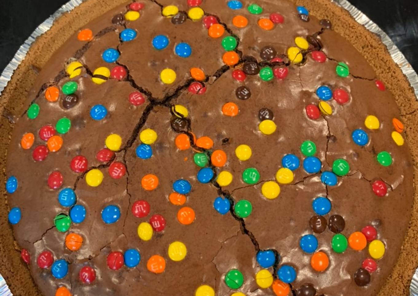 Brownie Pie with Mini M&M’s