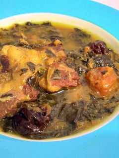 عکسی از دستور خورشت آلو اسفناج