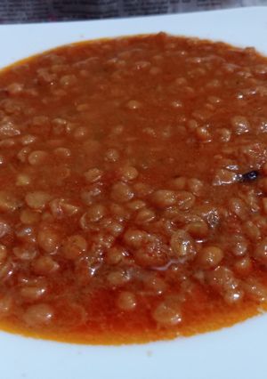 A picture of 3 spice Daal Chana.