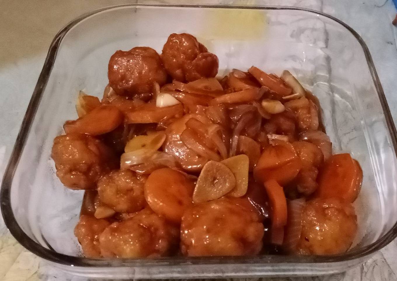 Tahu Crispy Sosis Asam Manis