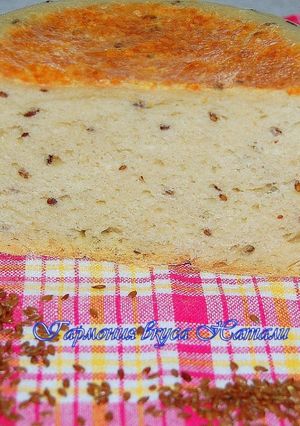 Фото 🍞 Хлеб без замеса в мультиварке с семенами льна и кунжута, без сахара.