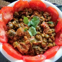 A picture of Green Chana Sabji.