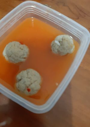 Foto resep Bakso ayam/daging (diet) Kuah Seblak.nominyak,nosantan,notepung