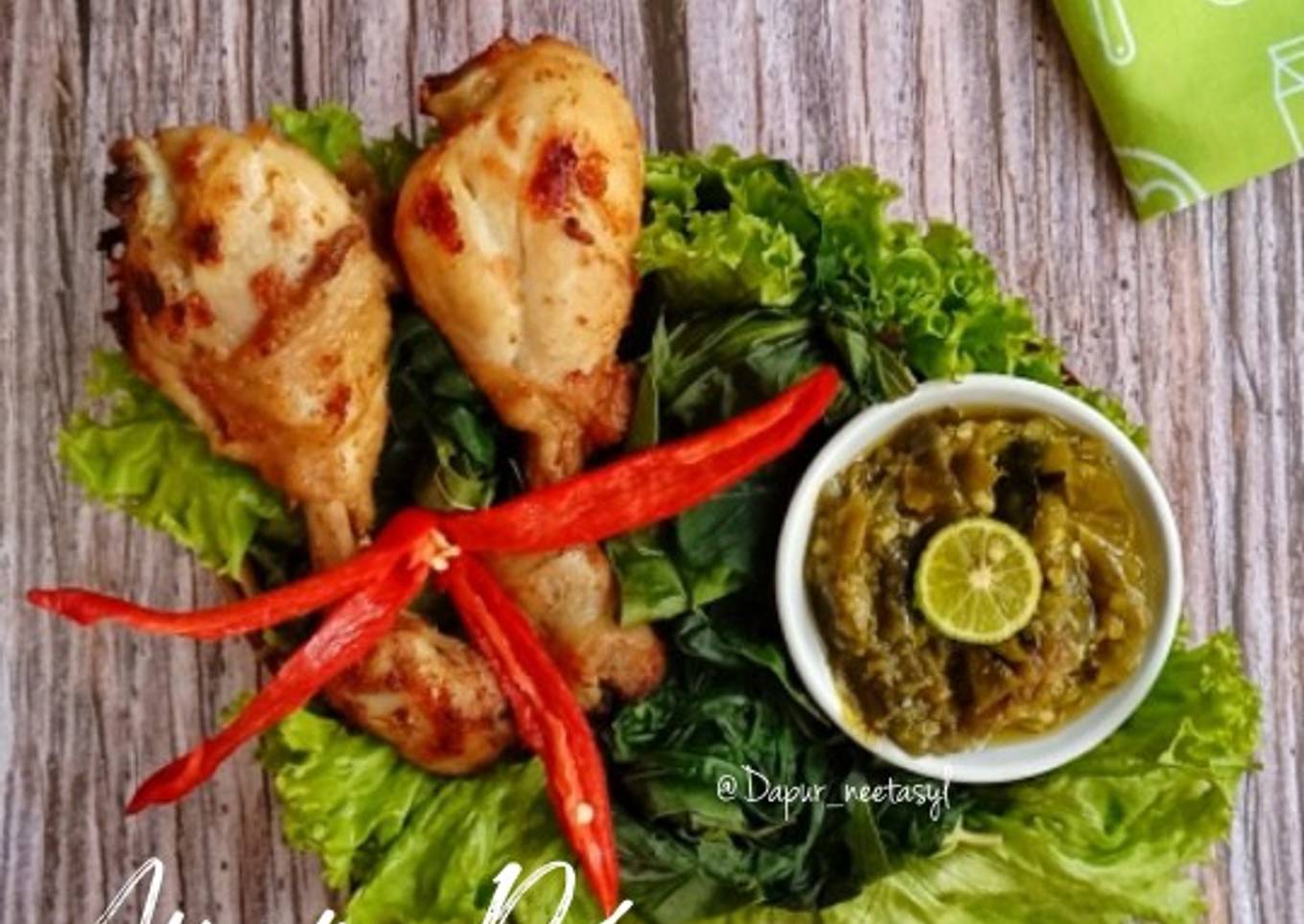 Ayam Pop Sambal Lado Ijo Khas Padang