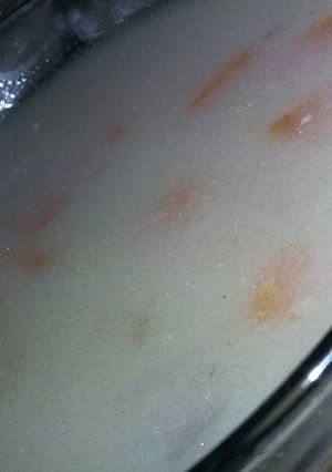 صورة لوصفة شوربة بيضاء بالخضار😋💟