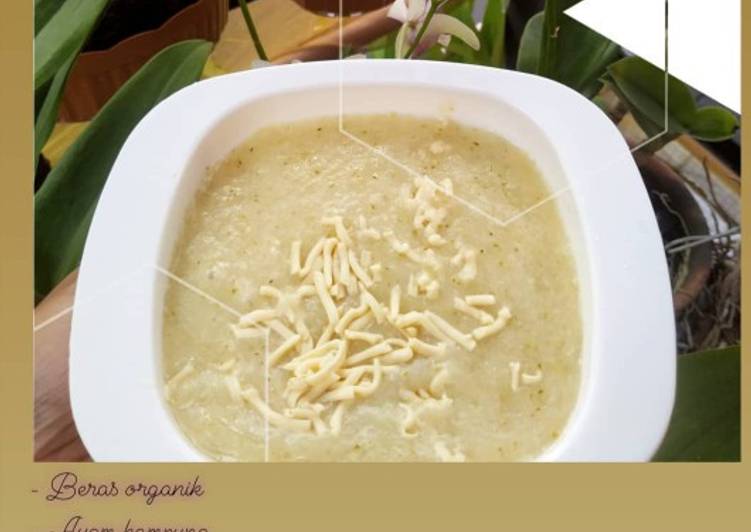 Rahasia Memasak Mpasi 7+ (Bubur yampung tabur keju) yang Nikmat