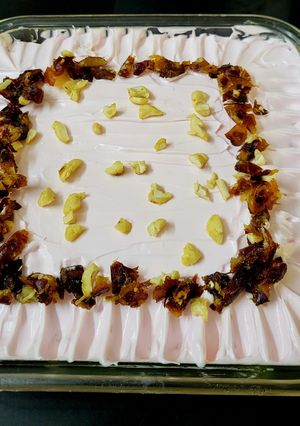 A picture of Arabian Rose 🌹 pudding.