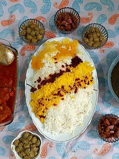 عکسی از دستور زرشک پلو و مرغ