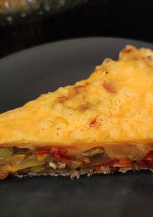Zöldséges pite (szénhidrátszegény) recept fotója
