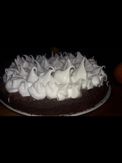 Una foto de Súper Brownie con dulce de leche y Merengue