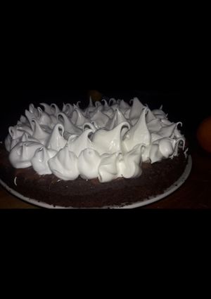 Una foto de Súper Brownie con dulce de leche y Merengue