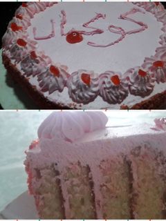 صورة لوصفة كيكة بذوق فواكه الغابة روووووعة🍓