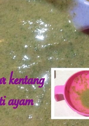Foto resep Mpasi 6 bulan kentang dan hati ayam