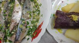 Hình ảnh món Eat clean với cá hấp và khoai nhật
