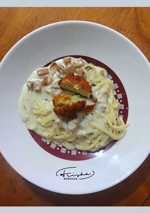 Foto resep 🍝 Creamy Spaghetti Carbonara by #Fmemasak 🍝