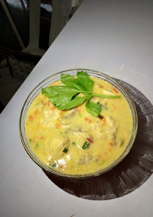 A picture of Chicken ala king.