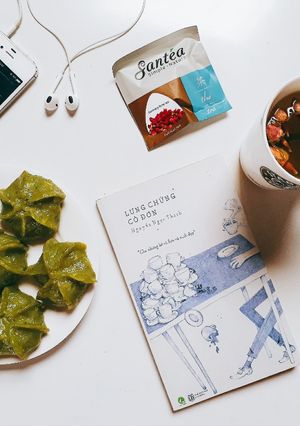 Hình của món Bánh bao trà xanh.
