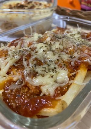 Foto resep French fries bolognese