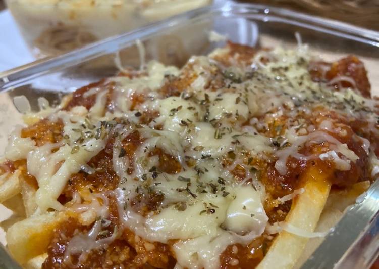 Resep French fries bolognese Anti Gagal