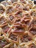 Meat-Stuffed Honeycomb Bread (Lahmeh bil Ajeen)