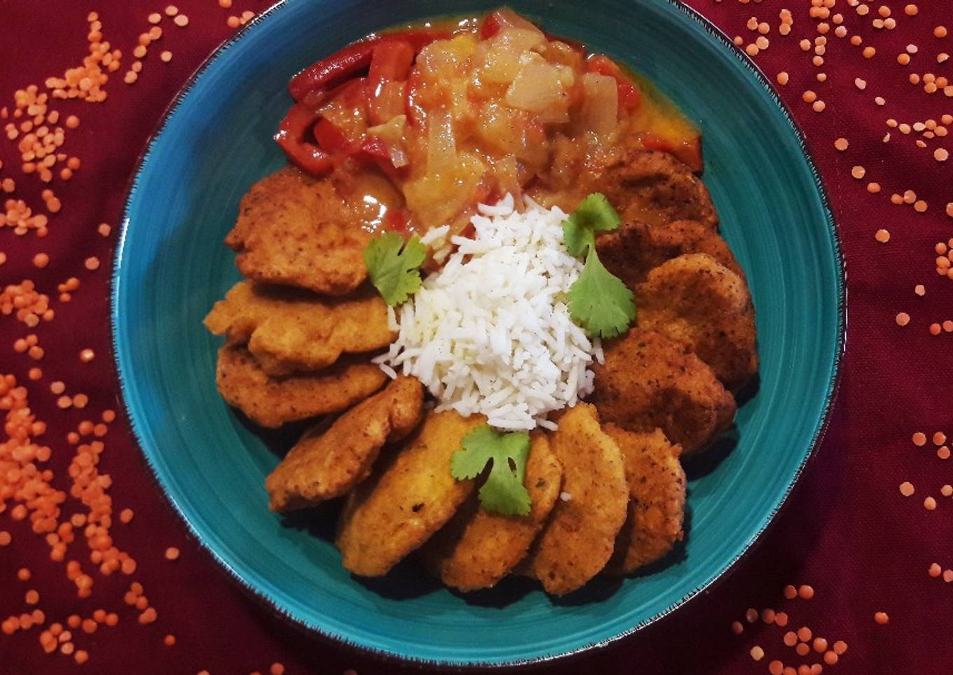 Curry de bolitas de lentejas o Dal Kofta