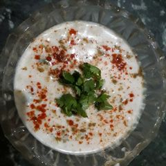 A picture of Boondi raita.