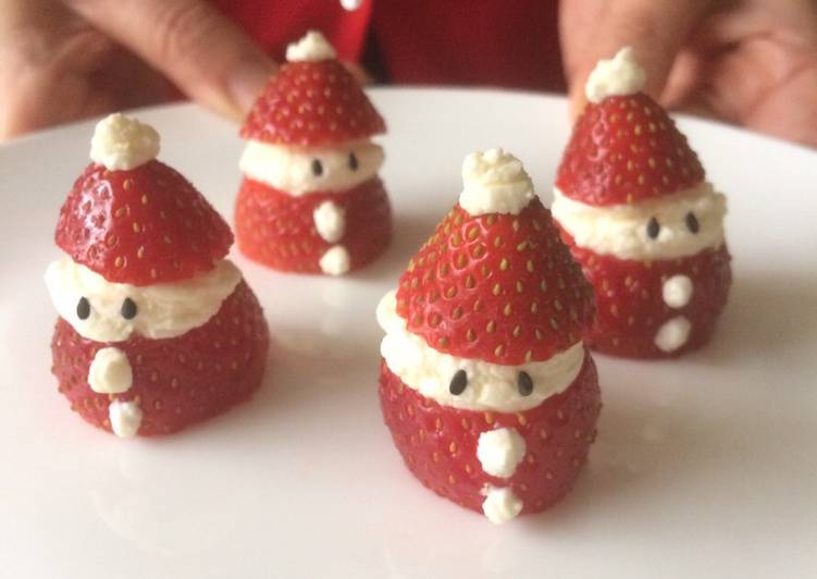 How to Make Quick Strawberry Father Christmas