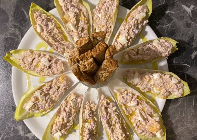 68• đ„Ź Feuilles d’endive au thon et yaourt grecque đ§