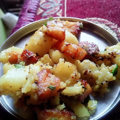 A picture of Simple aloo paneer ki sabji.