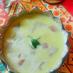 A picture of Fried avalakki (aval) Payasam.