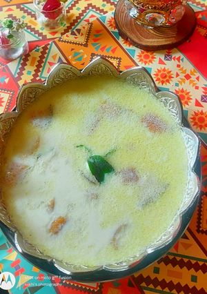 A picture of Fried avalakki (aval) Payasam.