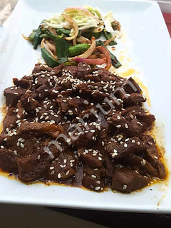 A picture of Dry beef chilli.
