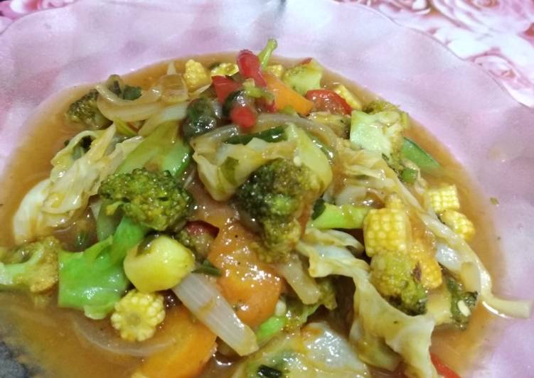 Resep Capcay pedas yang enak