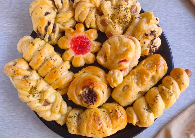 Moulding Bread (bentuk roti manis) - cara Simple