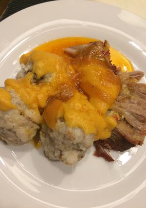 Vadas zsemlegombóccal - kicsit másképp recept fotója