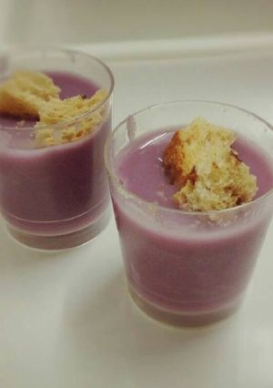 Una foto de Crema picante de lombarda