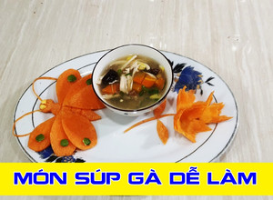 Hình của món Đơn giản với món súp gà dễ nấu.