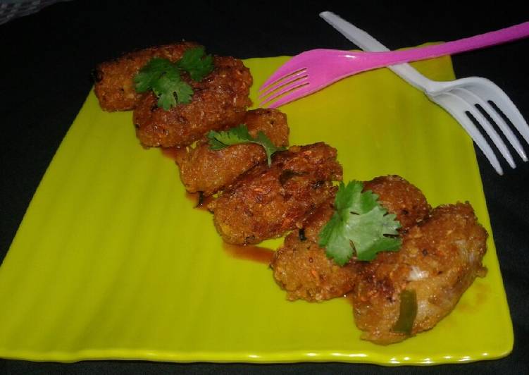 Chinese flavoured Poha cutlet