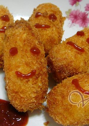 炸蝦可樂餅 的食譜成品照片