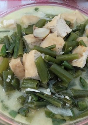 Foto resep Sayur kembang bawang dan tahu