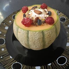 A picture of Creamy muskmelon shake.