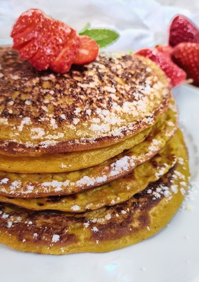Una foto de Pancakes de calabaza sin gluten