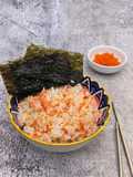 Salmon Rice Tobiko