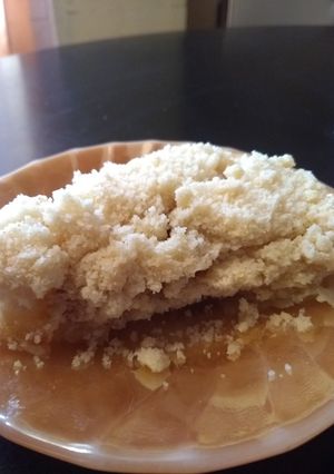 Una foto de Crumble de manzanas verdes