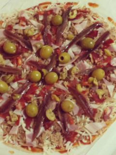 Una foto de Pizza a la manera mia