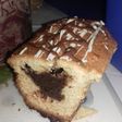 Budín relleno de chocolate